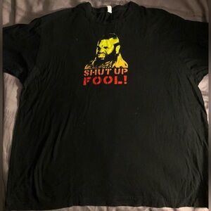 A-Team’s MR T Shut Up FOOL! Tahirt Men’s sz XXL 100% cotton Vintage NEW